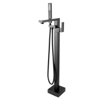 Gun Metal Square Free Standing Bath Spout